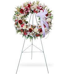 Maybe you would like to learn more about one of these? Red And White Sympathy Wreath Funeral Florist And Sympathy Flowers In Chicago Il