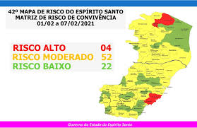 Este artigo tem mais de 6 meses. Governo Es Governo Do Espirito Santo Divulga 42Âº Mapa De Risco Covid 19