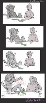 Adora teasing Catra with a cucumber. (Rotorheart) : r/catradora