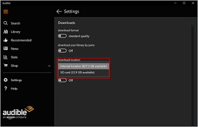 Unlike audible you can not purchase books directly though the app. How Do I Change The Audiobook Download Location On Windows 10