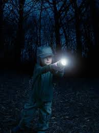 If Your Kids Are Scared Of Going Outside In The Dark Take A Flashlight Tour Of The Backyard Everyone Gets Their Own F Kids Entertainment Kids Games For Kids