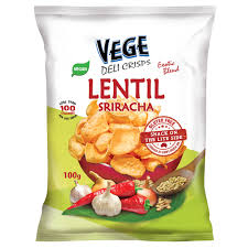 While the instant pot does its work, bake the pita chips for the perfect crunchy garnish. Vege Crisps Lentil Sriracha Momentum Foods