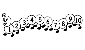 Black And White Outline Number 1 Clipart Caterpillar Number Coloring Pages Coloring Pages Outline Pictures Insect Coloring Pages