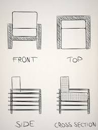 Simple Orthographic Disenos De Unas Exposiciones Creativas Tecnicas De Dibujo