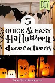 5 Quick Easy Halloween Decorations Press Print Party Cheap Halloween Decorations Easy Halloween Decorations Easy Halloween
