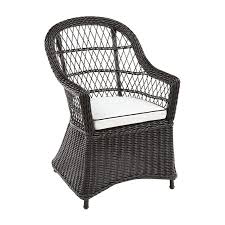 Sorrento Black Wicker Dining Chair With Cushion Pier 1 Wicker Dining Chairs Outdoor Dining Chairs Outdoor Furniture Sale