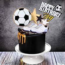 Choose from a wide range of designs or create your own from scratch! Jevenis Football Cake Topper Football Birthday Cake Decoration For Boys Football Cake Topper Sport Amazon De Grocery