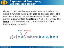 Definition of an exponential function: Exponential Functions Growth And Decay Worksheet Worksheet List