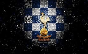 The club's home stadium is white hart lane. Download Wallpapers Tottenham Hotspur Fc Glitter Logo Premier League Blue White Checkered Background Soccer Fc Tottenham Hotspur English Football Club Tottenham Hotspur Logo Mosaic Art Football England For Desktop Free Pictures For