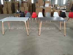 Solid wood grains from suar wood slabs can achieve a perfect setting: Kingnod Dt 950 Modern Furniture Beech Solid Wood Leg Square Dining Table Kitchen Tianjin Kingnod Furniture Co Ltd