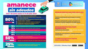 Inicia Programa Amanece Sin Adeudos Con Descuentos Desde Un 25 Hasta Un 80 Chihuahua Gob Mx