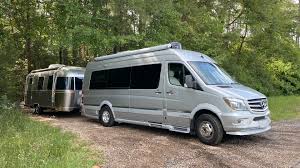 Fleetwood sprinter based motorhomes have a towing capacity of 3500lbs and winnebago has 5000lbs on their sprinter models. Towing With An Airstream Touring Coach Airstream Class B Tow Capacity