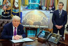 Trump unveils ambitious and expensive plans for 'Golden Dome' missile  defense : NPR