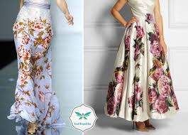 Floral Desenli Uzun Etek Modelleri 3 Uzun Etek Etek Moda Stilleri