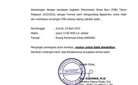 Surat undangan adalah surat yang banyak digunakan oleh instansi maupun keperluan lain. Contoh Surat Undangan Rapat Guru Sample Surat Undangan Cute766