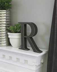 Free Standing Distressed Wooden Letters Alphabet Decor Letter R On Etsy 15 06 Decorative Letters Alphabet Decor Letter Wall Decor