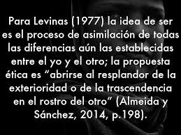 Resultado de imagen de levinas el otro