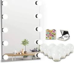 Find great deals on ebay for hollywood lights tacky. Vanity Mirror Lights Kit Golspark Dimmable Hollywood Style Lights For Mirror 10 Led Light Bulbs For Makeup Vanity Table Set In Dressing Room Lighting Fixture Strip With Usb Charging Cable For Bathroom