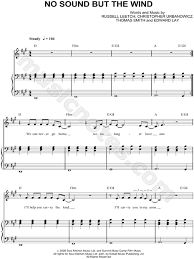 D/f# g ( d) if i say: Editors No Sound But The Wind Sheet Music In A Major Transposable Download Print Sku Mn0078382