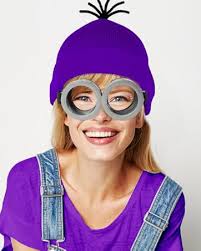 Amazon.com: HEYFIZZ 3 Pcs Halloween Costume Accessories Adult,Goggles  Glasses/Yellow Beanie/Gloves for Men Women Cosplay Party Set : Clothing,  Shoes & Jewelry