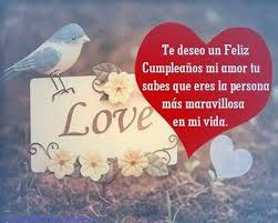 Feliz Cumpleanos Para El Amor De Mi Vida Food Animals Happy Birthday Birthday