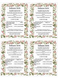 Jan 04, 2010 · orang yang bersangkutan menjawab: Contoh Sekapur Sirih