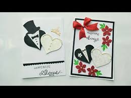 Commemorating a wedding anniversary encourages and supports the sacred bond between husband and wife. 16 Diy Wedding Greeting Cards Youtube