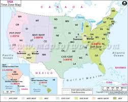 45 distinct map of us time zones