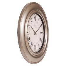 Pinnacle oversized metal and wood windmill wall. Amazon Com 30 Glenmont Wide Silver Framed Roman Numeral Wall Clock Home Kitchen