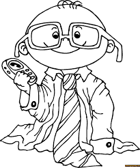 It might be fun to colour a collection of them to make a frieze around the walls. Funny Little Boy Coloring Page Free Coloring Pages Online