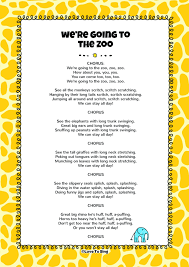 We Re Going To The Zoo Song Free Video Song Lyrics Zoo Songs Zoo Lessons Zoo Preschool