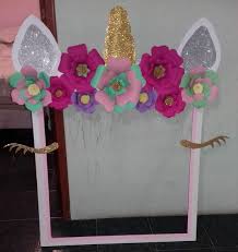 Know how to make a photo booth frame and let the photos be more using a photo booth frame on different occasions is quite common nowadays. Diy Unicorn Photo Booth Frame Craft And Beauty