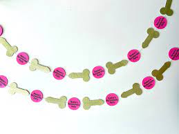 Penis Bachelorette Party Banner Penis Party Garland Penis - Etsy