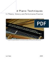 Extended Piano Techniques Piano Sheet Music