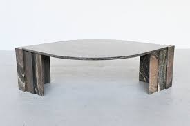 More buying choices $100.74 (3 used & new offers) greenforest coffee table industrial metal legs with storage shelf for living room 43.3 x 23.6, easy assembly, rustic walnut. Sculptural Eye Shaped Dark Marble Coffee Table 1970s For Sale At Pamono