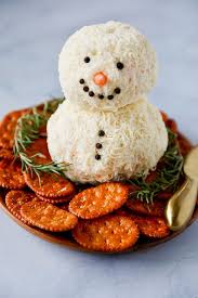 Snowman Cheese Ball Easy Christmas Appetizer Recipe Make Ahead Christmas Appetizers Christmas Food Christmas Appetizers
