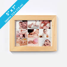 To frame a puzzle, start by finding a frame that fits the size of the assembled puzzle. Wood Puzzle Frame For 5x7 Inches
