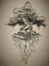 Look at how large the tree is in relation to the paper. Tree Of Life Sketch For My Tattoo By Me Drawing