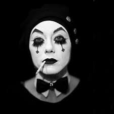 Black And White Clown Makeup Black White Clown Circus Makeup Dark Circus Vintage Circus