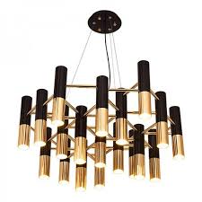 Luxury Modern Brief Led Pendent Light 19 Light Aluminum Tube Art Decoration Led Drop Lights For Villa Hotel Hall Dining Room Led Lamp Modern Brief Led Pendent Light 19 Light Aluminum Tube Art