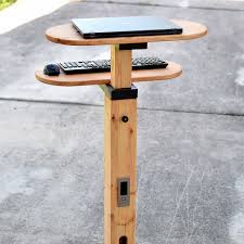 We all know sitting all day is bad for your health. Diy Standing Desk Adjustable And Mobile Pdf Plan Diy Creators