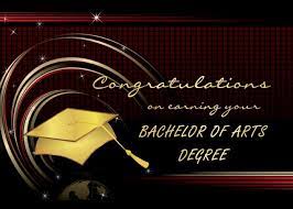 College Graduation Ba Bachelor Of Arts Card Ad Affiliate Ba Graduation College Card