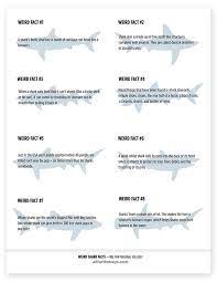 Trivia quizzes are a great way to work out your brain, maybe even learn something new. Free Printable Shark Facts All For The Boys