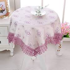 In terms of party décor, the tablecloth is a key element of any tabletop. Buy Purple Benbroo Table Cloth Garden Table Cloth Small Round Floral Lace Tablecloth Thick Rectangular Purple Features Price Reviews Online In India Justdial