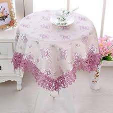 In terms of party décor, the tablecloth is a key element of any tabletop. Buy Purple Benbroo Table Cloth Garden Table Cloth Small Round Floral Lace Tablecloth Thick Rectangular Purple Features Price Reviews Online In India Justdial