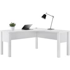 Ameriwood Home Marston White L Shaped Desk Hd20385 The Home Depot White L Shaped Desk L Shaped Desk White Computer Desk