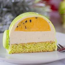 Buche Funny Valentine Vanille Anis Passion Mangue Recette Delicieux Desserts Dessert Mini Gateau