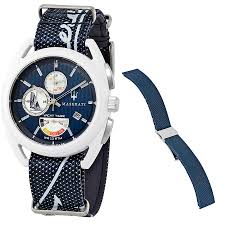 Maserati's varied selection of watches offers a world of choice for both the everyday wearer and the serious timepiece collector. Maserati Maserati Trimarano Yacht Timer Chronograph Blue Dial Men S Watch R8851132003 Walmart Com Walmart Com