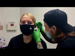 Everyone was kind, place was clean, and they did an almost painless and careful job with my daughter's ears. Ear Piercing Kids Tattoo Shop Vs The Mall Getting A Tragus Piercing The Needle Vs The Gun Youtube