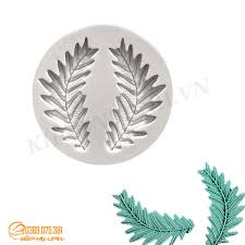 Khuôn silicon lá cây vỉ 2 lá dương sỉ - Dụng cụ làm bánh & khuôn silicon